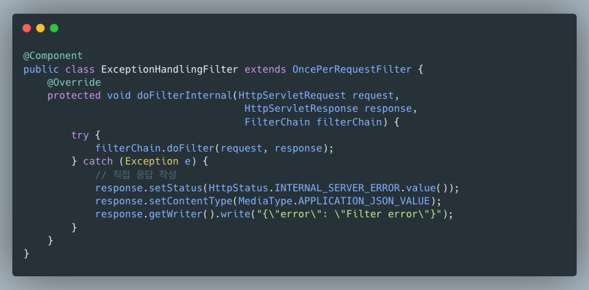 filter-exception-handling