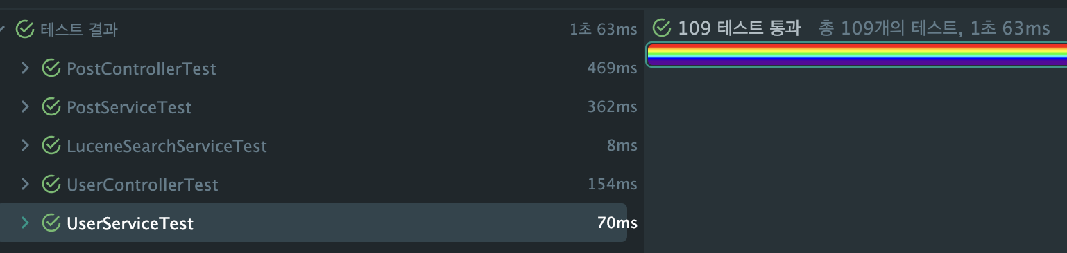 테스트 109개 통과