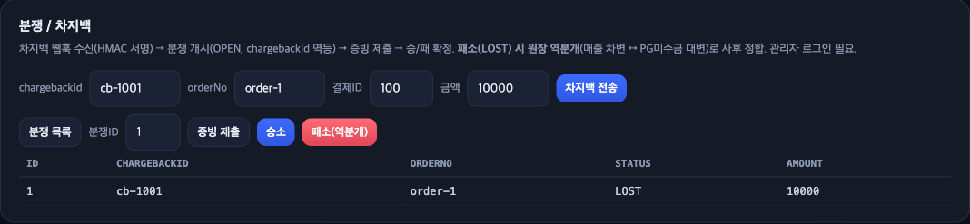 분쟁/차지백 데모